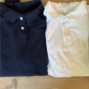 Crewcuts J Crew Factory Navy and White Kids Polo Shirt Set